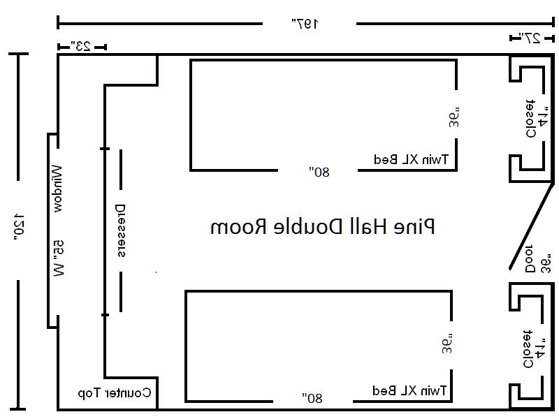 Pine hall room diagram